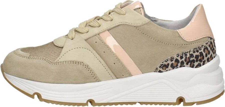 KEQ Meisjes veterschoenen Lage Schoenen beige