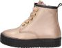 KEQ Meisjes veterschoenen Veterschoen hoog Champagne - Thumbnail 1