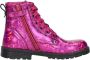 KEQ Veterschoen hoog Veterschoen hoog fuchsia - Thumbnail 1