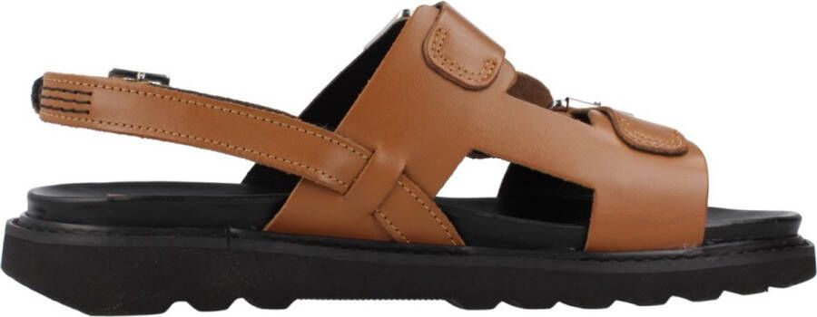 Kickers Comfort Leren Sandalen Neosummer Brown Dames