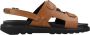 Kickers Comfort Leren Sandalen Neosummer Brown Dames - Thumbnail 1