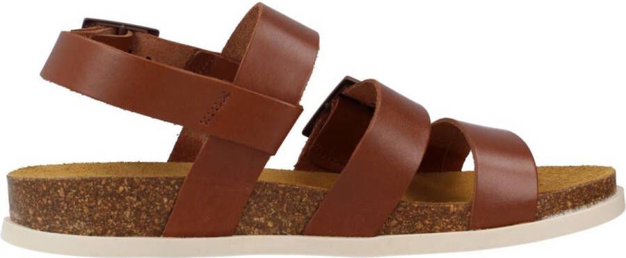 Kickers Comfort Leren Sandalen Kick Alana Brown Dames