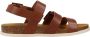 Kickers Comfort Leren Sandalen Kick Alana Brown Dames - Thumbnail 1