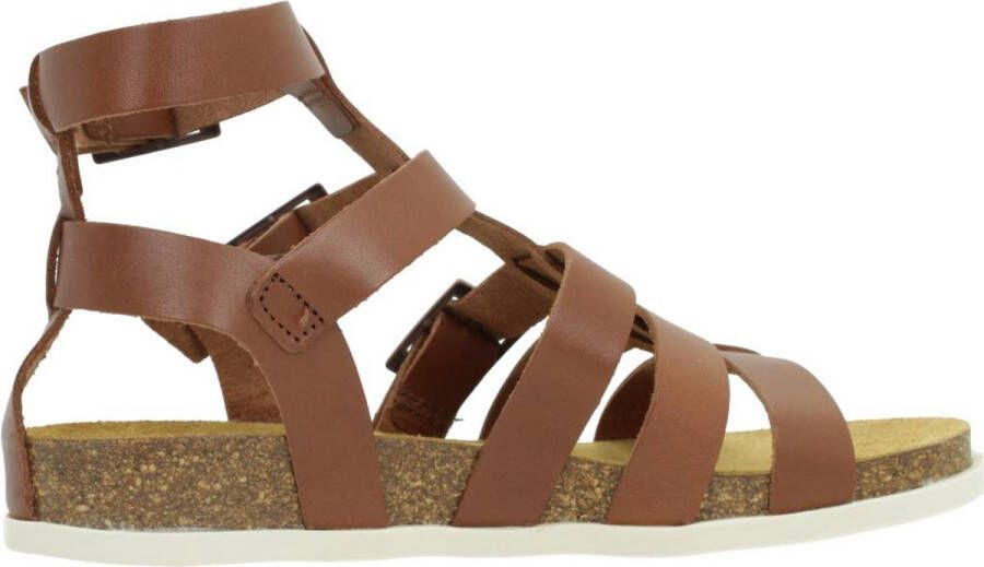 Kickers Comfort Leren Sandalen Kick Alexa Brown Dames