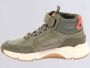 Kickers Jongens Sneaker Runrun High Kaki - Thumbnail 1