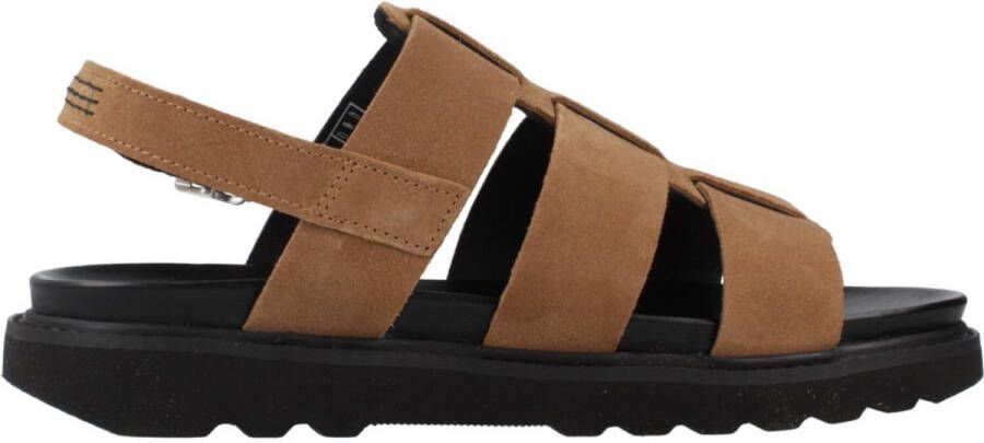 Kickers Comfortabele Leren Sandalen Neosinead Brown Dames