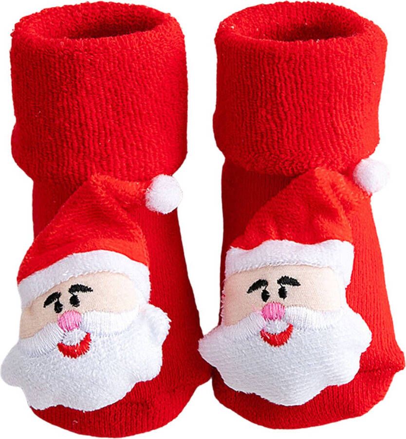 Kiddos Baby Antislip Kerstsokjes Kerst Babyslofjes Kerst