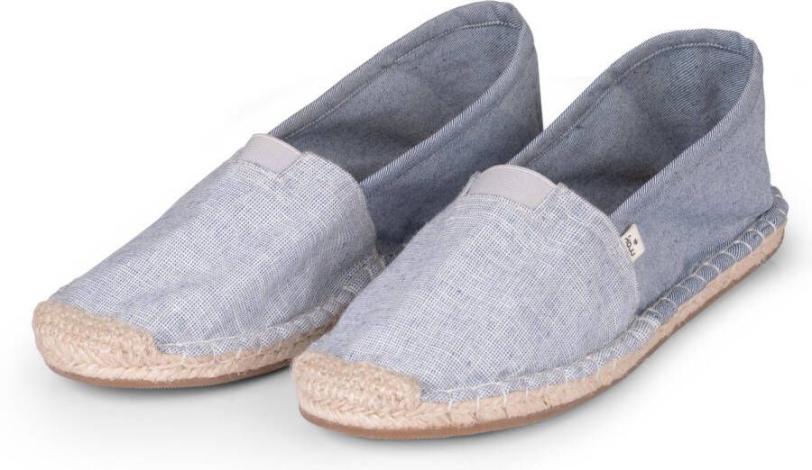 Kingdom of Wow Espadrilles Dames Licht Blauw Vegan Handgemaakt