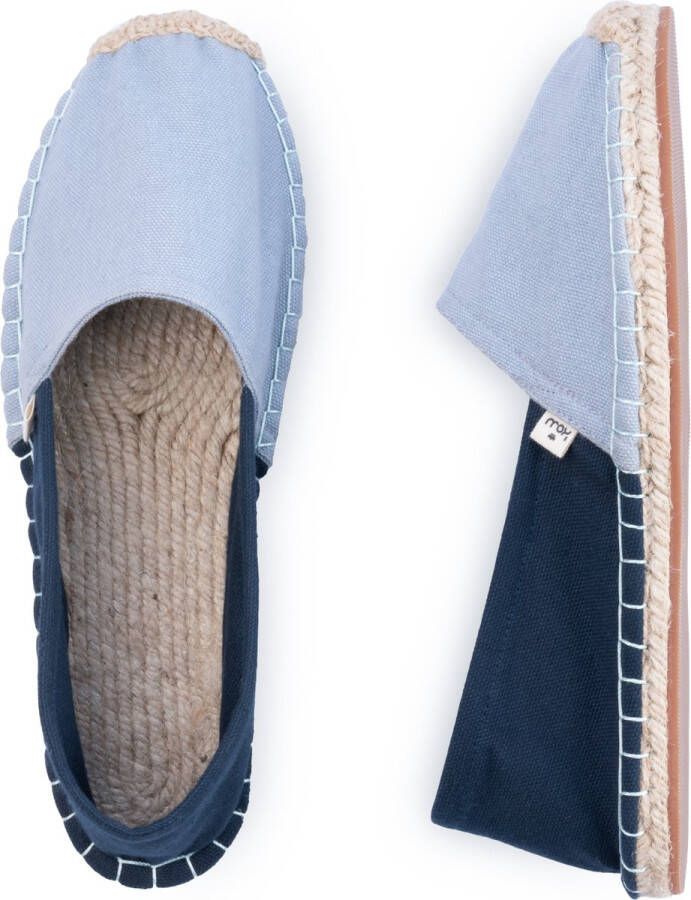 Kingdom of Wow Espadrilles Dames Songbird Zacht Blauw Vegan Handgemaakt