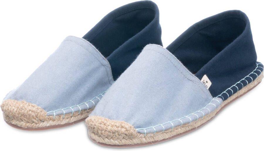 Kingdom of Wow Espadrilles Dames Songbird Zacht Blauw Vegan Handgemaakt