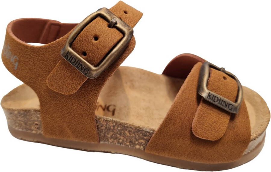 Kipling Sunset 1 nubuck sandalen cognac Bruin Effen 23 - Foto 3