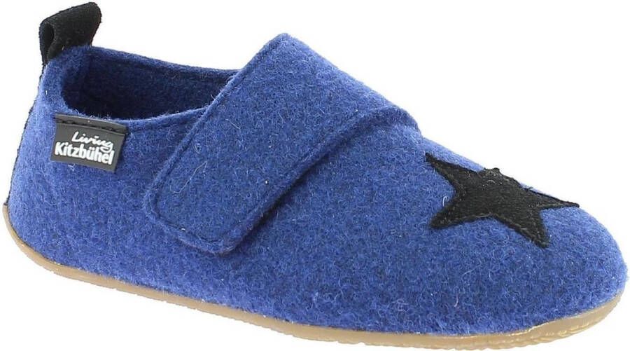 Kitzbuhel Pantoffel Ster Blauw Heren