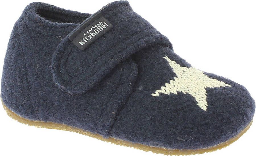 Living Kitzbühel Baby's Klettschuh Stern Pantoffels blauw