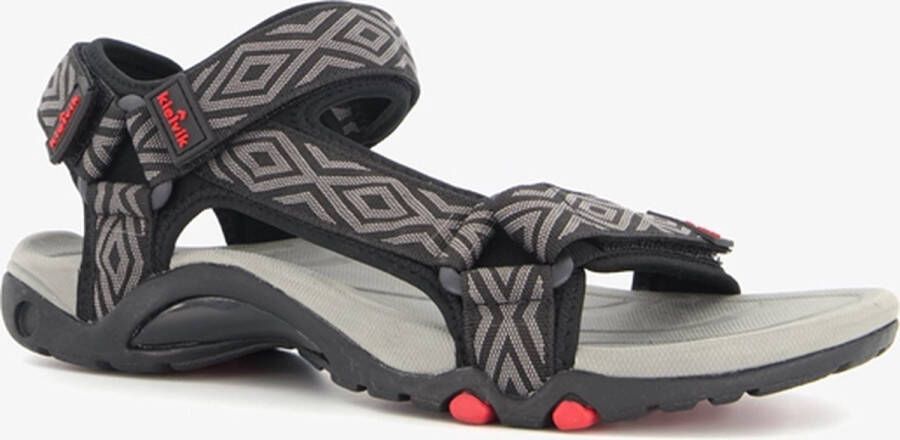 Kjelvik heren sandalen grijs zwart