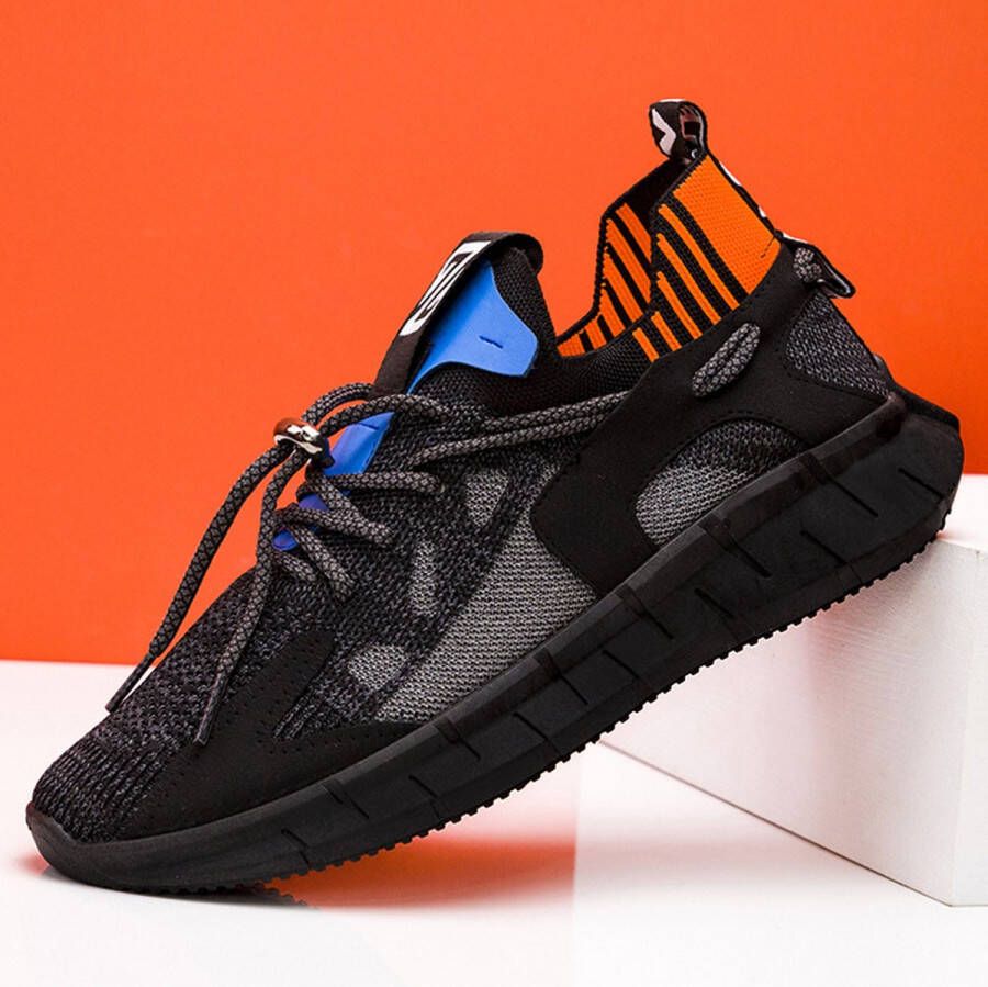 KJG Z Sneakers Black Blue Orange