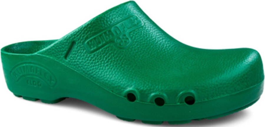 Klimaflex Medische Klompen Medische schoenen Zorg Schoenen PU antislip zool Clogs Donkergroen