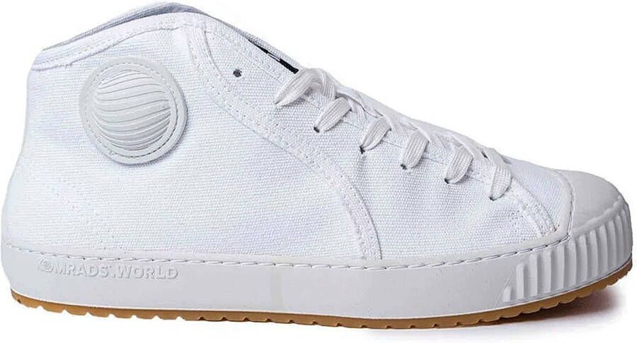 Komrads vegan sneakers ICNS Partizan Monowhite Schoen uit duurzaam en gerecycleerd materiaal Wit