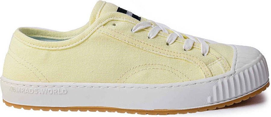 Komrads vegan sneakers ICNS Spartak Ancient Yellow Schoen uit duurzaam en gerecycleerd materiaal Geel