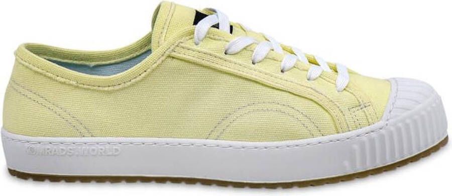 Komrads vegan sneakers ICNS Spartak Ancient Yellow Schoen uit duurzaam en gerecycleerd materiaal Geel