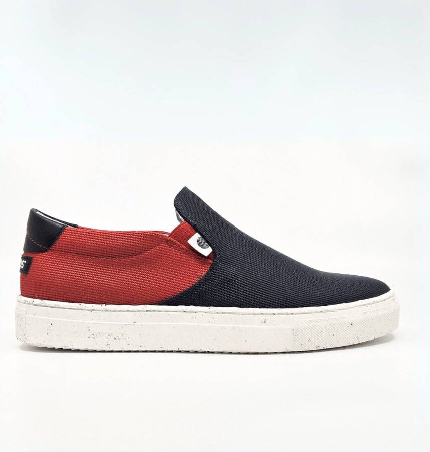 Komrads vegan sneakers OCNS Slip_On Crayon Schoen uit duurzaam en gerecycleerd materiaal Navy