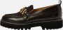 Kunoka EMMY loafer quartz Loafers Dames Zwart Bruin - Thumbnail 1