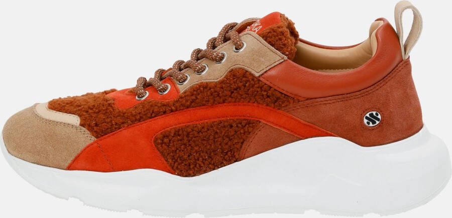 Kunoka IZZI platform sneaker Chaffinch Sneakers Dames Oranje