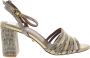 Kurt Geiger Pierra sandalette van leer met metallic finish - Thumbnail 1