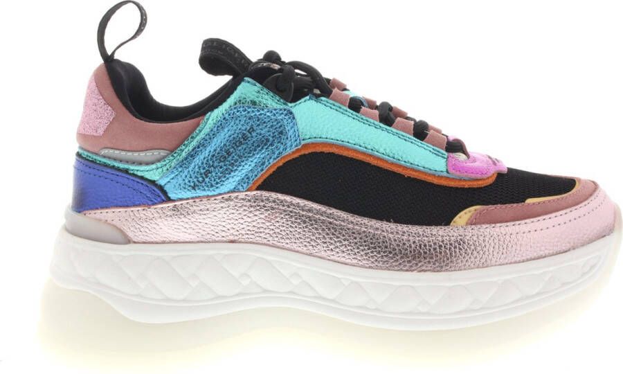 KURT GEIGER LONDON Lage Sneakers Dames Kensington Pump Sneaker Maat: 37 Materiaal: Leer Kleur: Multi