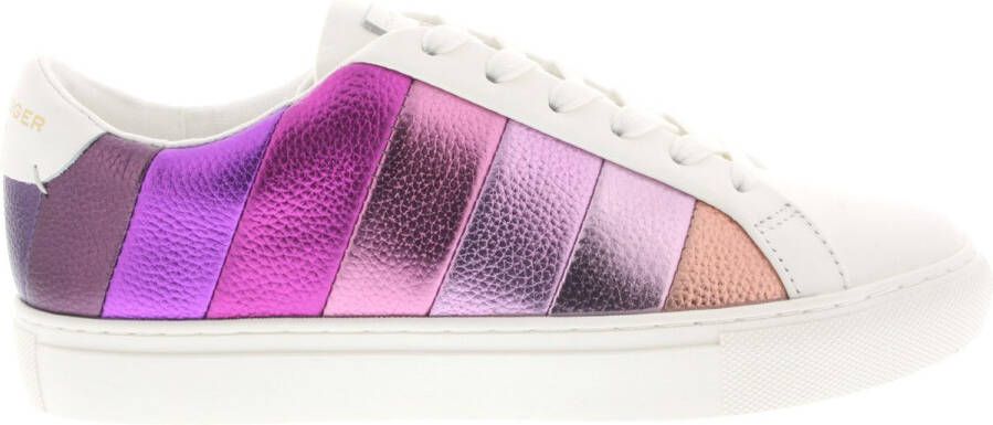 KURT GEIGER LONDON Lage Sneakers Dames Lane Stripe Maat: 41 Materiaal: Leer Kleur: Wit