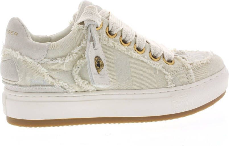 Kurt Geiger Dames Sneakers Southbank Tag White Denim Off White