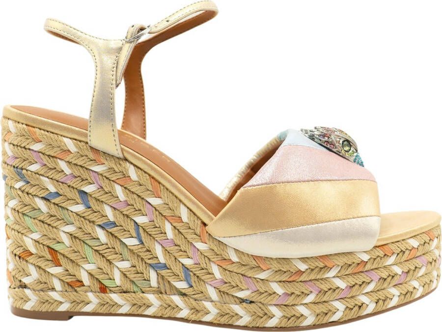 Kurt Geiger Stijlvolle Sleehak Sandalen voor Modebewuste Vrouwen Multicolor Dames