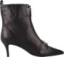 Kurt Geiger London Hackney Kitten Boot Enkellaarsjes Enkelboots met rits Dames Zwart - Thumbnail 3