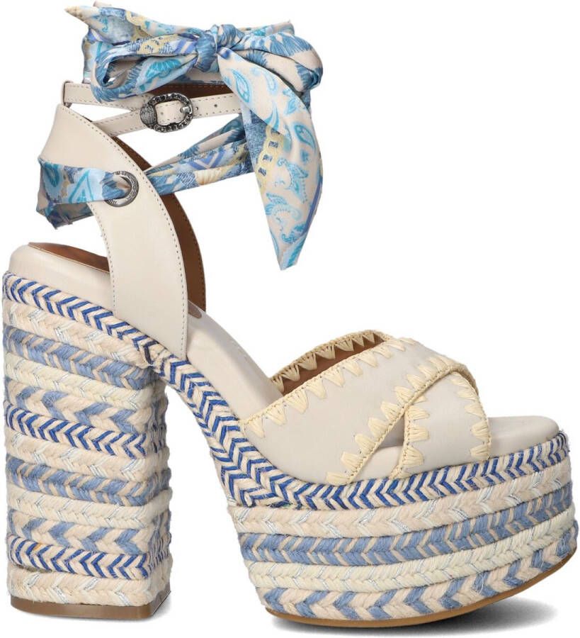 Kurt Geiger London Chelsea Scarf Platform Sandalen Dames Ecru