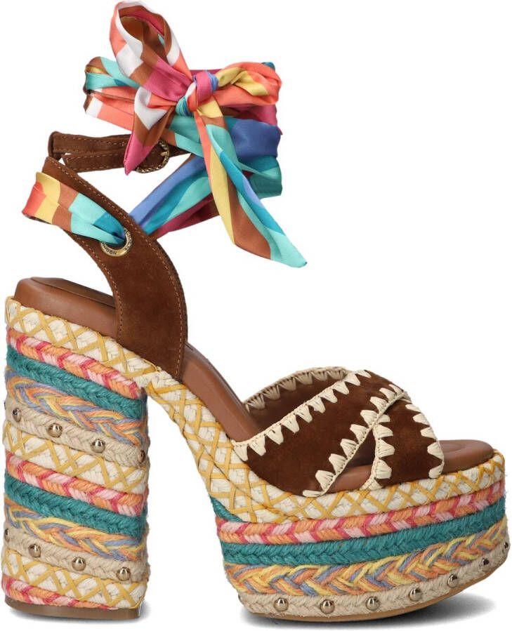 Kurt Geiger London Chelsea Scarf Platform Sandalen Dames Multi