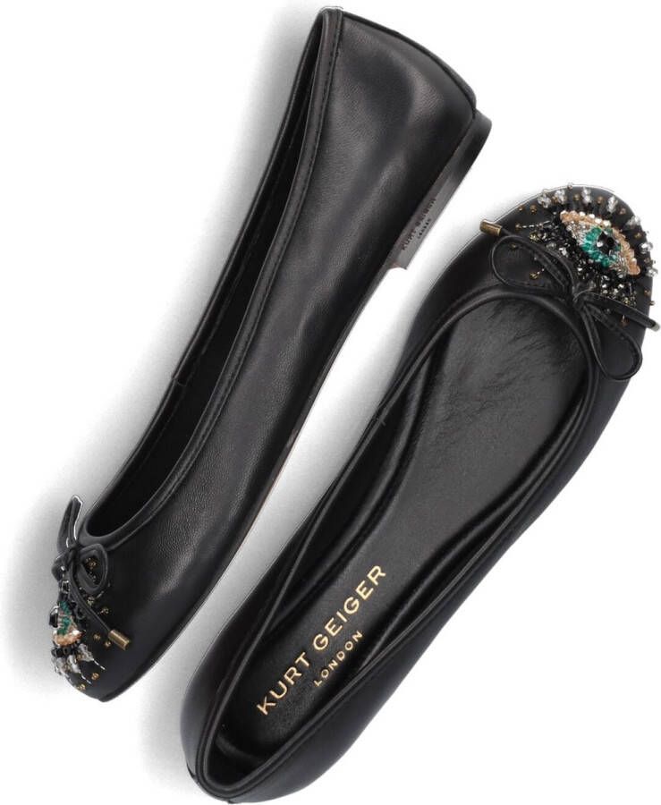 Kurt Geiger London Eye Emb Ballerina's Dames Zwart