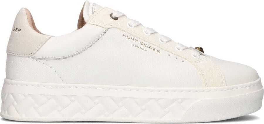 Kurt Geiger London Kensington Cupsole Lage sneakers Leren Sneaker Dames Wit