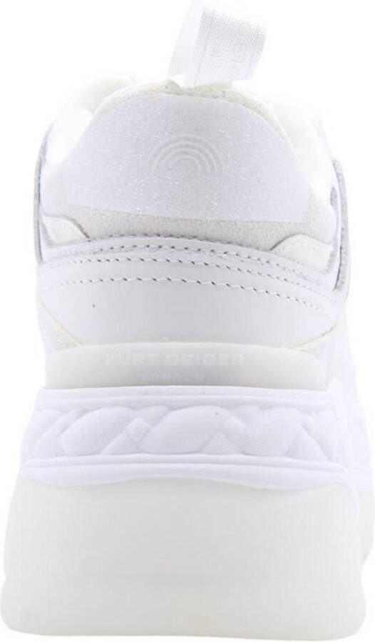 KURT GEIGER LONDON Lage Sneakers Dames Kensington Pump Sneaker Maat: 38 Materiaal: Leer Kleur: Wit