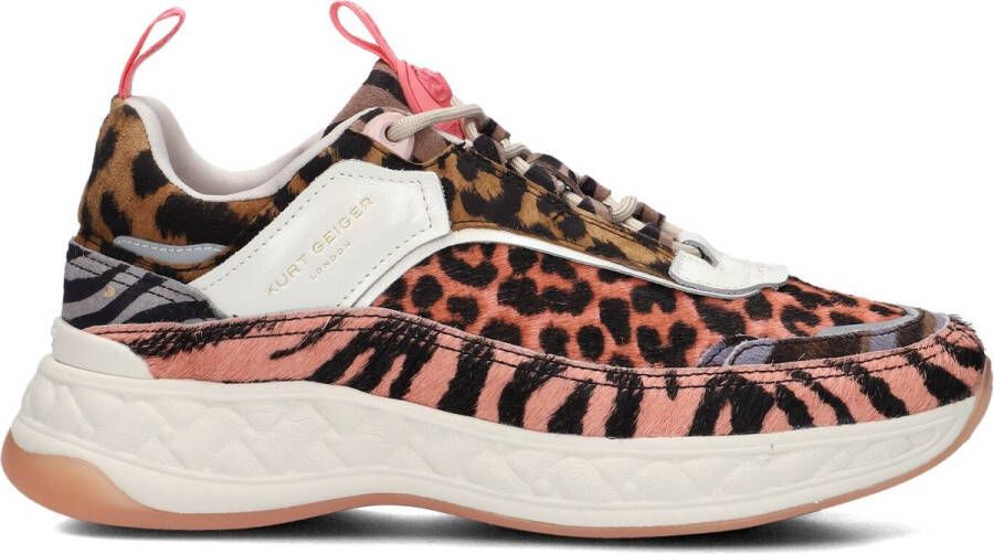 Kurt Geiger Oranje Suède Chunky Zool Sneakers Multicolor Dames