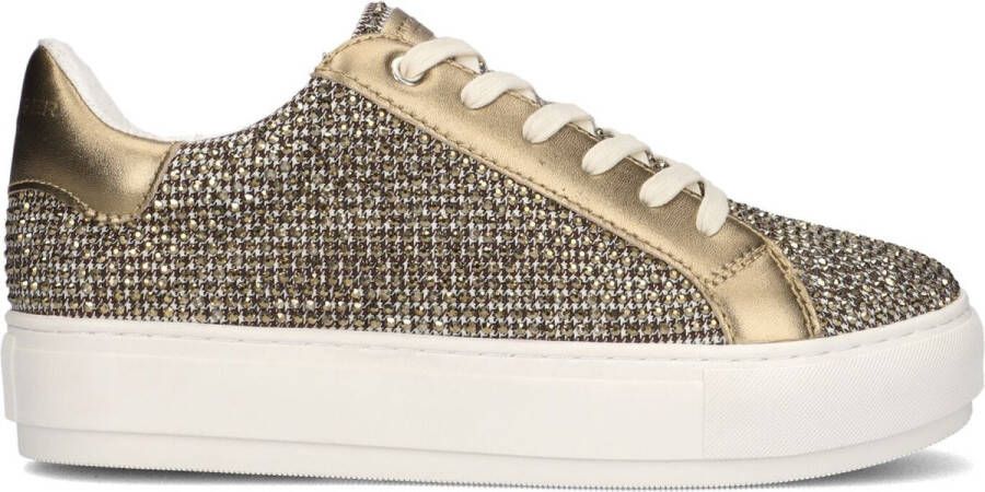 Kurt Geiger Beige Lage Top Sneakers met Strass Multicolor Dames