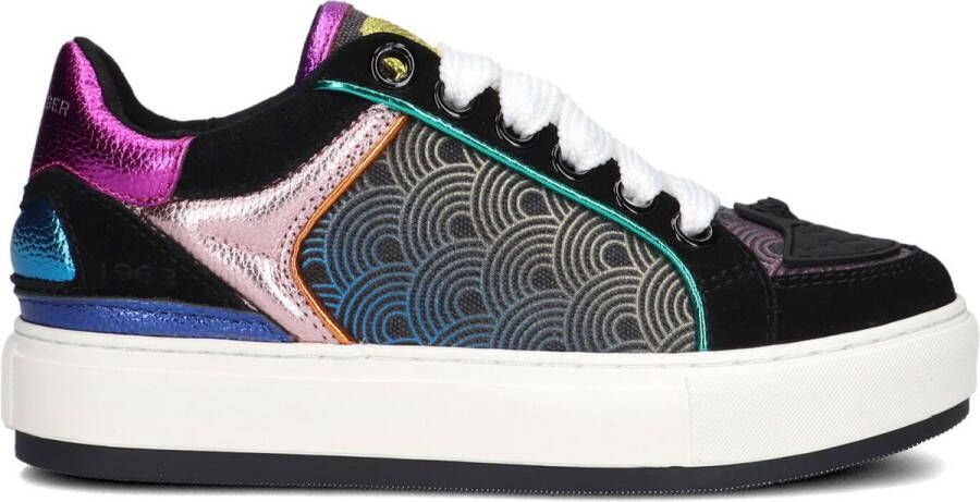 Kurt Geiger London Southbank Sneakers Leren Sneaker Dames Zwart