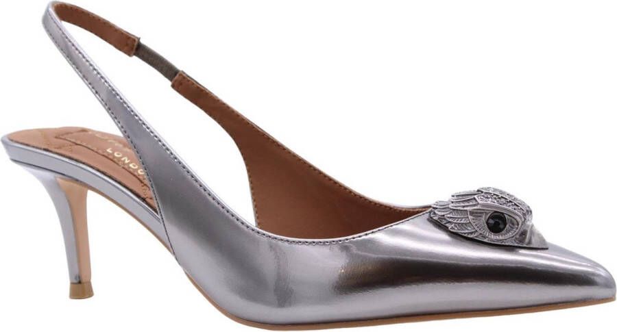 Kurt Geiger Belgravia slingback van leer met metallic finish