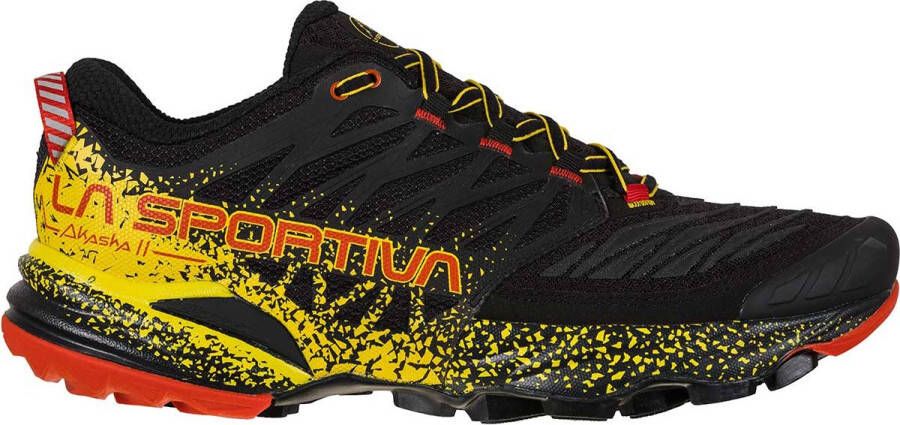 La Sportiva Akasha II Trailrunningschoenen Heren Black Yellow