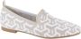 La Strada 1804422-4422 BEIGE SILVER-WHITE dames instappers gekleed metallic - Thumbnail 2