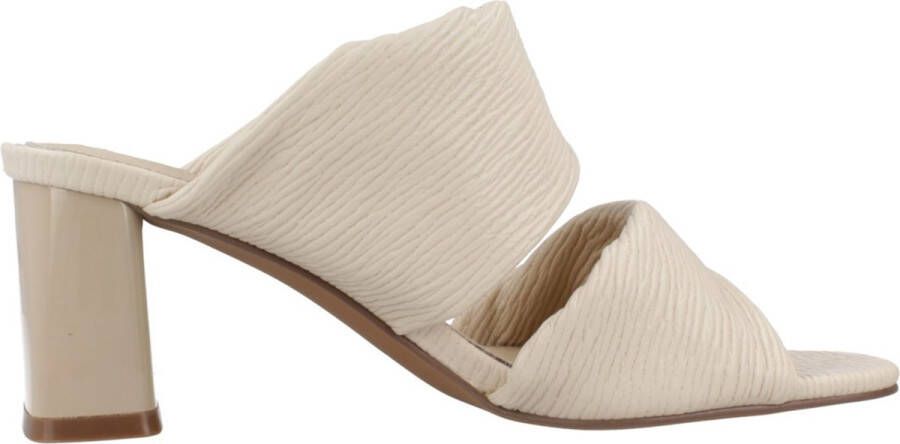 La strada Heeled Mules Beige Dames