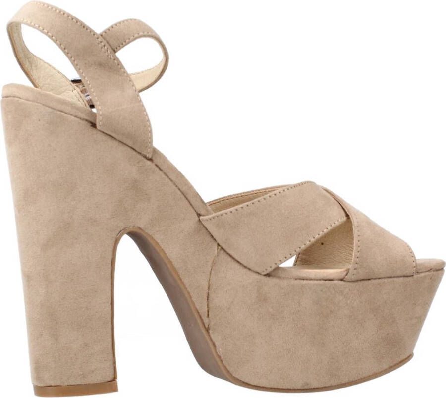 La strada High Heel Sandals Beige Dames