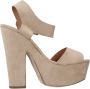 La strada High Heel Sandals Brown Dames - Thumbnail 1