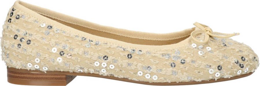 La Strada Ballerina beige met pailletten dames