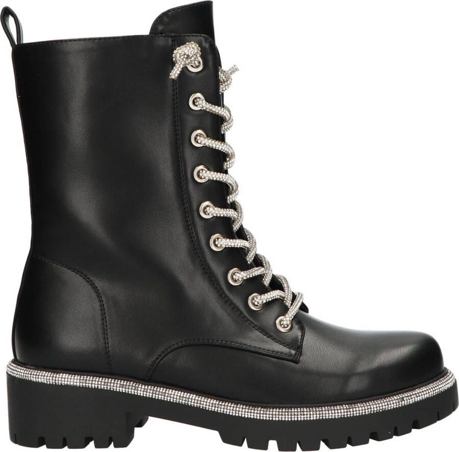 La Strada Boot zwart met zilver dames