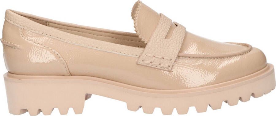 La Strada 2002015 BEIGE PATENT dames instappers gekleed beige