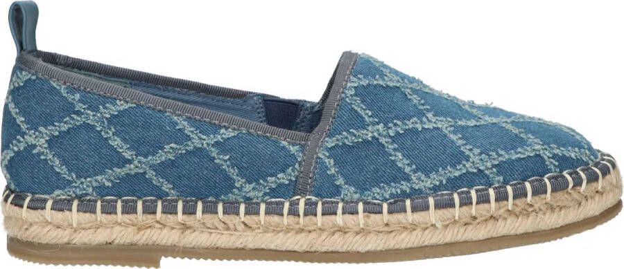 La Strada Dames Loafers Stof Blauw